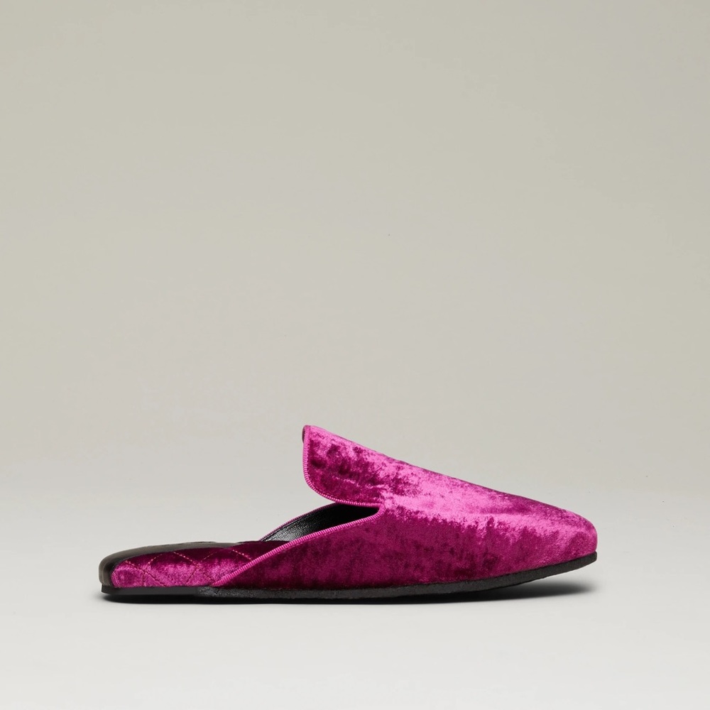 M. Gemi “Calma” Velvet Slipper size 37 magenta